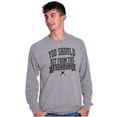 thumbnail image 1 of Funny Hit From Ladies Tees Golf Humor Long Sleeve TShirt Men Women Brisco Brands S, 1 of 6