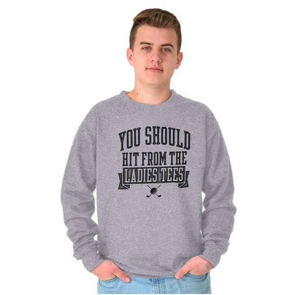 Funny Hit From Ladies Tees Golf Humor Unisex Plus Fleece Graphic Sweatshirt Brisco Brands 5X