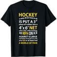 thumbnail image 1 of Funny Hockey Quote Hockey Is Easy Gift For Men Women Fans T-Shirt, 1 of 4