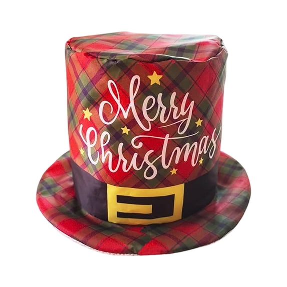 Funny Holiday Cartoon Christmas Top Hat,Christmas Printed Party Costume Tall Hat,Decorative Photo Props Suitable for Christmas Parties, Home Decor, and Holiday Gifts