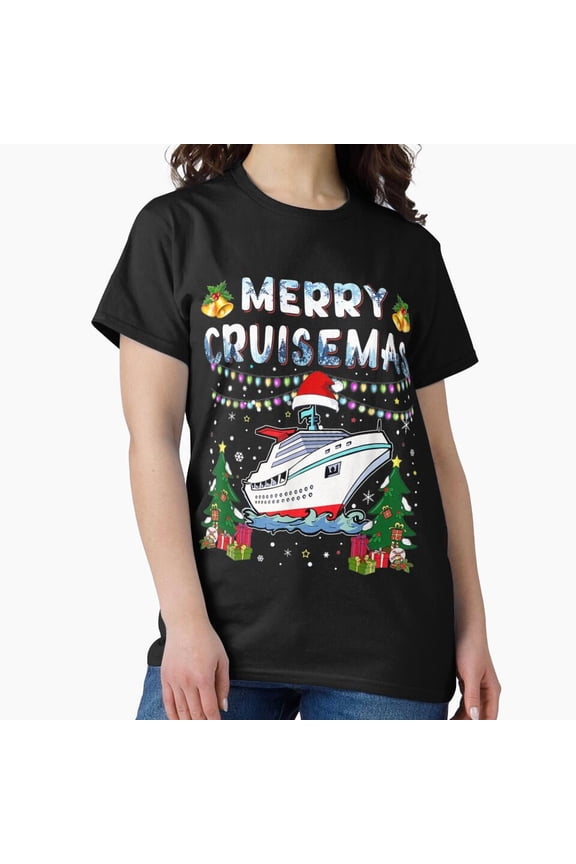 Funny Holiday Family Cruise Vacation Pun For Merry Cruisemas Year 2026 G22671 Unisex T-Shirt, Up to Size 5XL