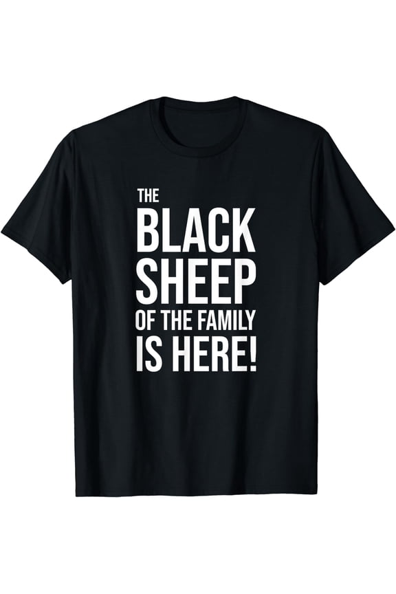 Funny Holiday Family Function, Black Sheep of the Family T-Shirt