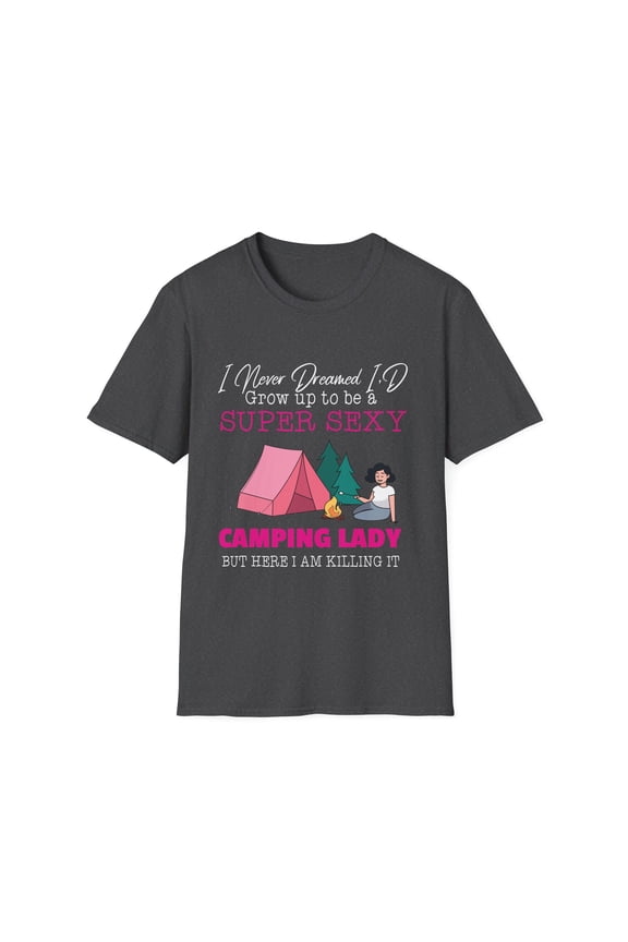 Funny Holiday Summer Vacation Camping Gift | Outdoor Week End Adventure Enthusiasts Men Women Unisex Softstyle T-Shirt