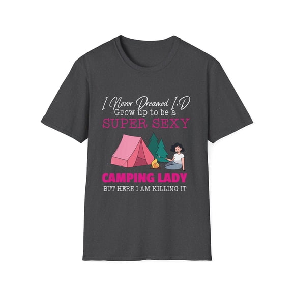 Funny Holiday Summer Vacation Camping Gift | Outdoor Week End Adventure Enthusiasts Men Women Unisex Softstyle T-Shirt