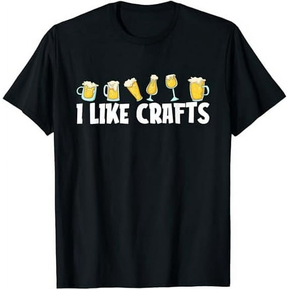 Funny Home Brewing Beer Craft Microbrewing - I Like Crafts T-Shirt