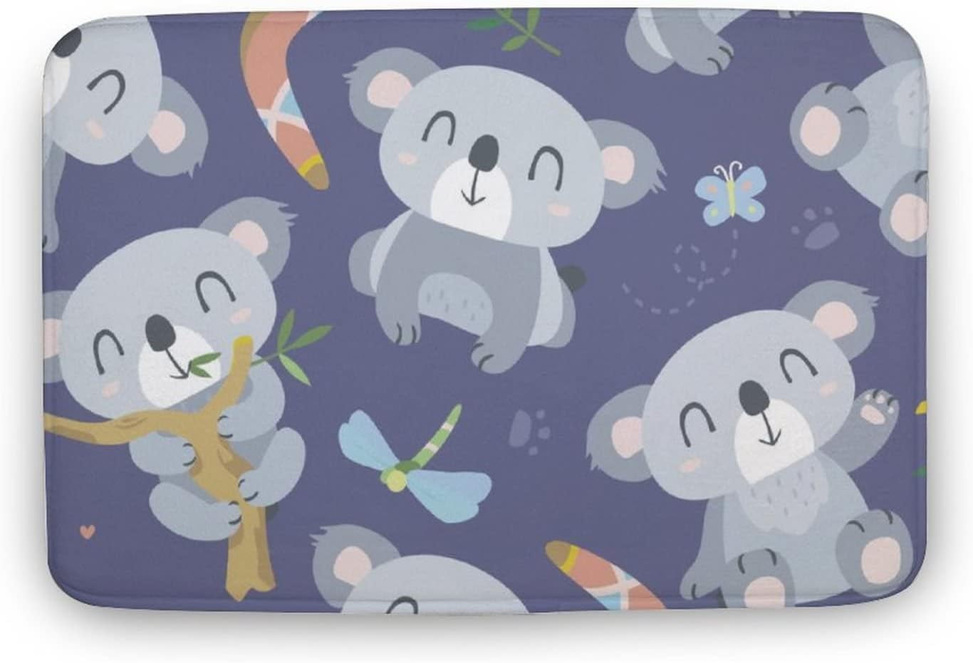 Funny Home Decorative Doormat Outdoor Indoor, Cartoon Koala