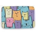 Funny Home Decorative Doormat Outdoor Indoor, Cat Bath Mat Non