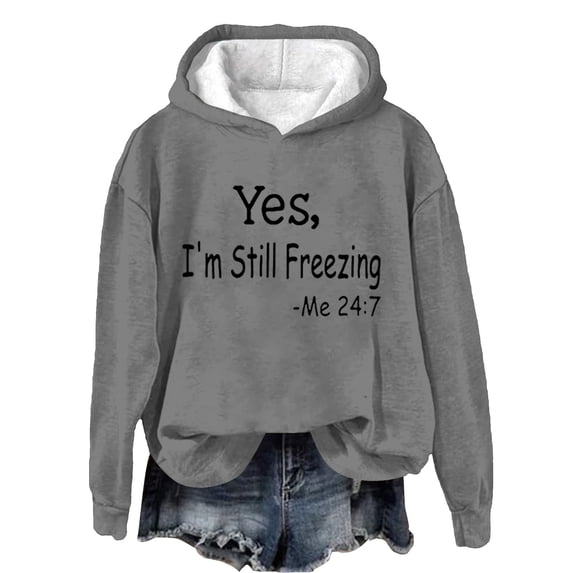 Funny Hooded Sweatshirt for Women Plus Size Casual Hoodie Winter Long Sleeve Blouses Hip Hop Streetwear Pullover