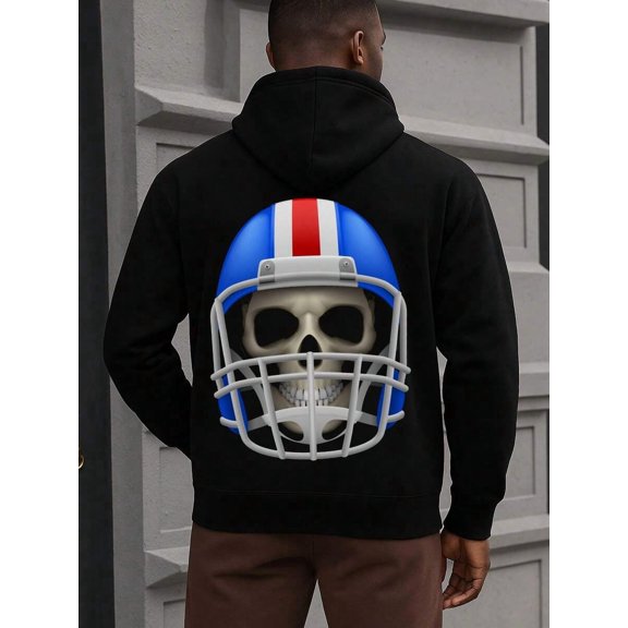 Funny Hoodies Sweatshirt For Men Black Perfect For Christmas, Helloween, Birthday Spring Summer Outdoor & Home Wear,Street Fashion