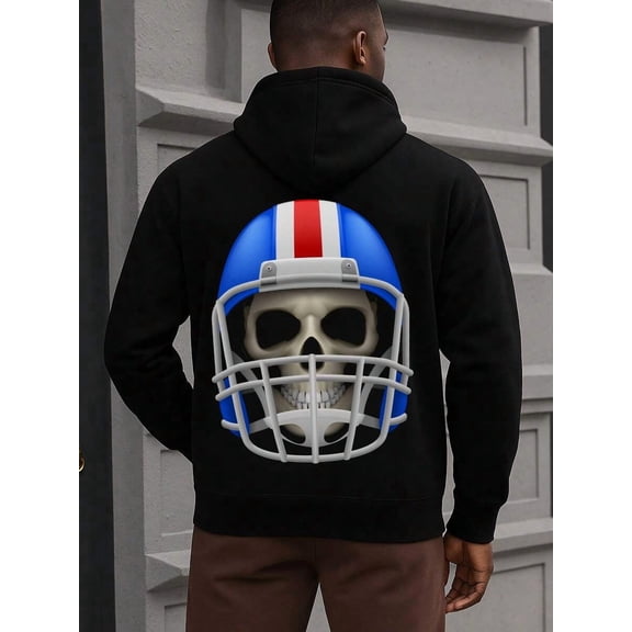 Funny Hoodies Sweatshirt For Men Black Perfect For Christmas, Helloween, Birthday Spring Summer Outdoor & Home Wear,Street Fashion