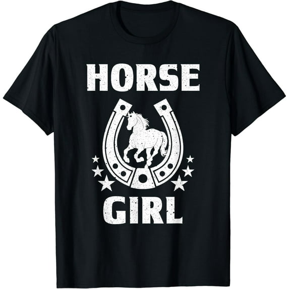 Funny Horse Gift For Teen Girls Kids Cool Equestrian Rider T-Shirt