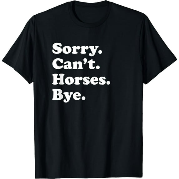 Funny Horse Gift for Men Women Short Sleeve T-Shirt