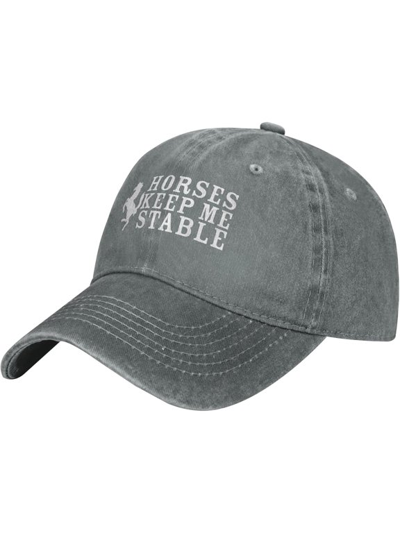 Funny Horse Hat Horses Keep Me Stable Hat Horse Lover Hat Vintage Dad Hats Baseball Cap