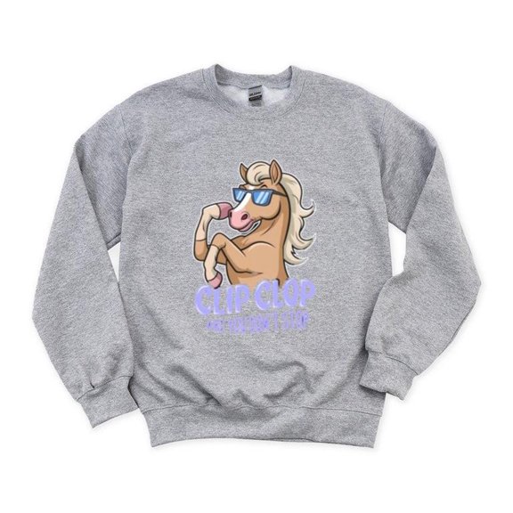 Funny Horse Meme Animal Farm Ranch Equestrian Neigh Cute Sweatshirt, for men & women, up to size 5XL