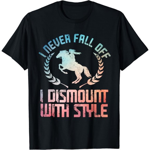Funny Horse Racing Art For Men Women Horse Lover Equestrian T-Shirt