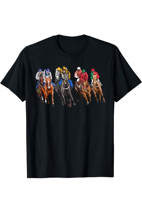 Funny Horse Racing Jockey Racer Derby Rider Race Track Gifts T-Shirt All Size S-5Xl