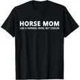 thumbnail image 1 of Funny Horseback Riding Mom Horse Mom T-Shirt Unisex S-5XL Hot Trending Shirt, Vintage Birthday Gift, 1 of 3