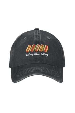 Funny Hot Dog Baseball Cap with Bad Day to Be a Hot Dog Hat Denim Adjustable Humorous Gifts for Women Men