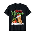 thumbnail image 1 of Funny Hot Dog Lover Xmas Lighting Santa Hot Dog Christmas T-Shirt, 1 of 5