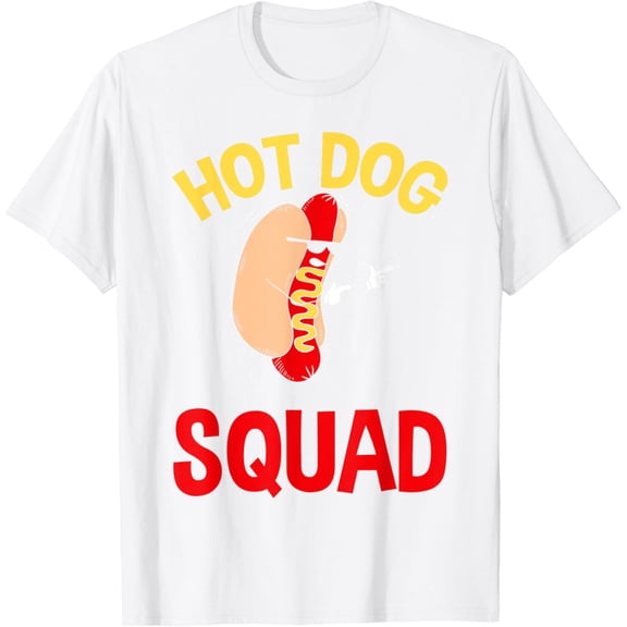 Funny Hot Dog Squad Hot Dog T-Shirt