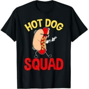 LINCUN Funny Hot Dog Squad Hot Dog T-Shirt