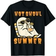 thumbnail image 1 of Funny Hot Ghoul Summer Ghost Spooky Beach Halloween T-Shirt, 1 of 3