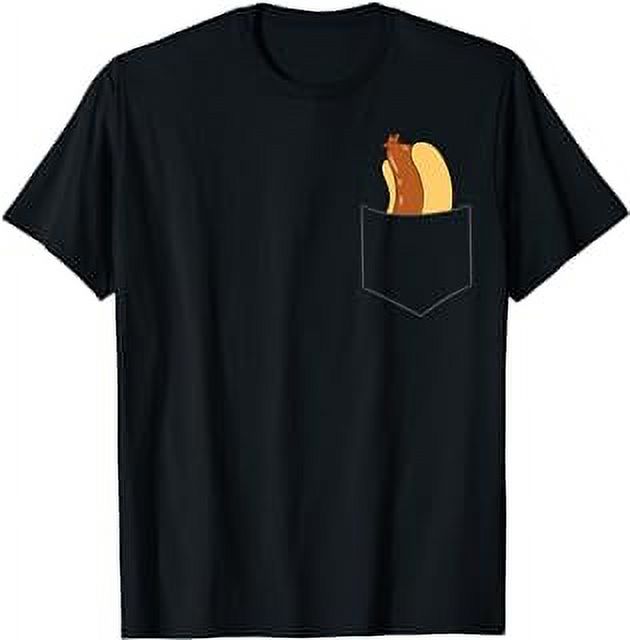Funny Hotdog In A Pocket Love Hotdog Pocket Hot Dog TShirt