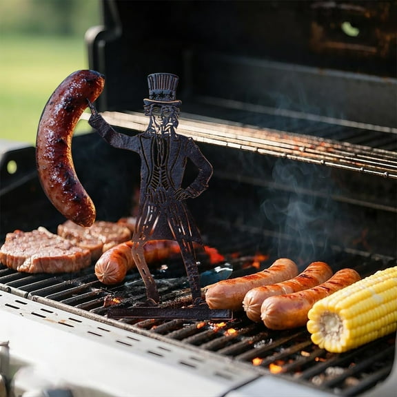 Funny Hotdog Sausage Barbeque Grill Accessory for Outdoor Cooking Camping and Backyard BBQ