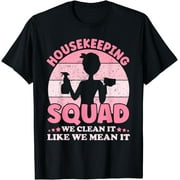 ANYAGE Funny Housekeeping Squad, Cleaning Lover, Maid, Housekeeper T-Shirt