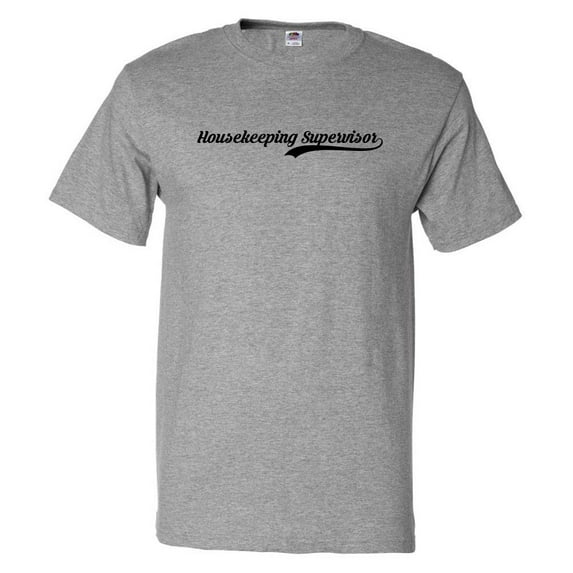 Funny Housekeeping Supervisor Retro Old School T shirt Tee Gift
