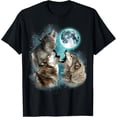thumbnail image 1 of Funny Howling Wolves T-Shirt – 3 Wolf Moon Parody Tee for Men, Women & Animal Lovers, 1 of 4