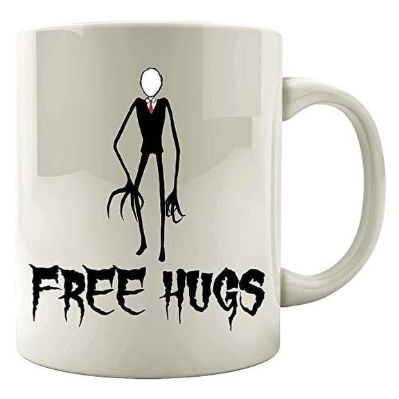 Funny Hug 11 oz Coffee Mug - Free Hugs White Ceramic Gift