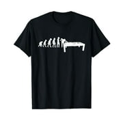 Funny Human Billiards Evolution 8 Ball Pool Cue Stick Player Men Casual T-Shirt
