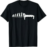 Funny Human Billiards Evolution 8 Ball Pool Cue Stick Player T-Shirt