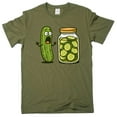 thumbnail image 1 of Funny Humor Humorous Tee Shirt Pickles Lover Shirt, Pickles Shirt, Funny Pickles Shirt (XX-Large Military Green), 1 of 6