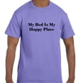 thumbnail image 1 of Funny Humor My Bed Is My Happy Place T-Shirt, 1 of 1