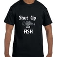 thumbnail image 1 of Funny Humor Shut Up and Fish Fishing T-Shirt, 1 of 1