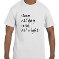 thumbnail image 1 of Funny Humor Sleep All Day Read All Night Reading T-Shirt, 1 of 1