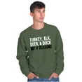 thumbnail image 1 of Funny Hunting 4 Seasons Deer Elk Fowl Sweatshirt for Men or Women Brisco Brands M, 1 of 6