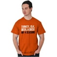 thumbnail image 1 of Funny Hunting 4 Seasons Deer Elk Fowl Plus Size Crewneck Graphic Tee Shirt Brisco Brands 2X, 1 of 4