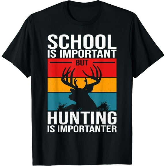 Funny Hunting Art For Men Boys Kids Hunter Deer Clothes T-Shirt