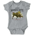thumbnail image 1 of Funny Hunting Bearded Moose Hunter Romper Boys or Girls Infant Baby Brisco Brands 12M, 1 of 6