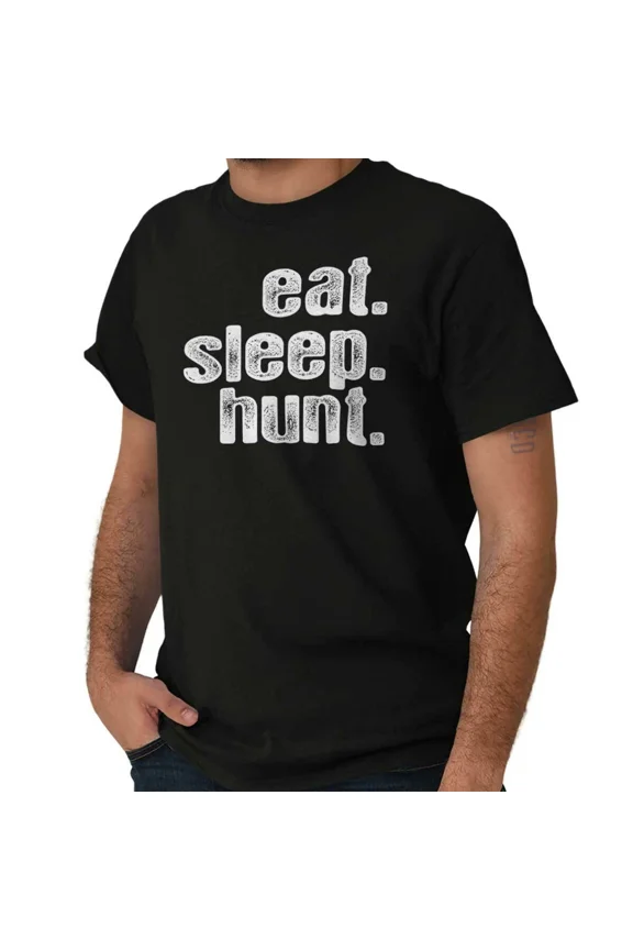 Funny Hunting Eat Sleep Hunt Hunter Outdoors Gift Unisex T-Shirt, up to Size 5XL