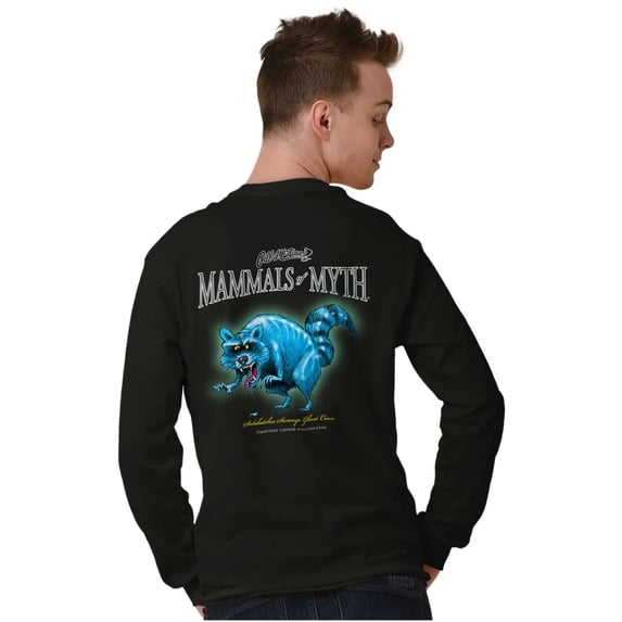 Funny Hunting Myth Swamp Raccoon Long Sleeve TShirt Men Women Brisco Brands S