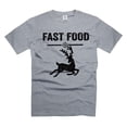 thumbnail image 1 of Funny Hunting Shirt Deer Fast Food Shirt Deer Hunting T-Shirt Hunter Gifts Father's Day Hunting Tee (X-Large Grey), 1 of 6