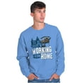 thumbnail image 1 of Funny Hunting Work From Home Hunters Unisex Plus Fleece Graphic Sweatshirt Brisco Brands 2X, 1 of 5