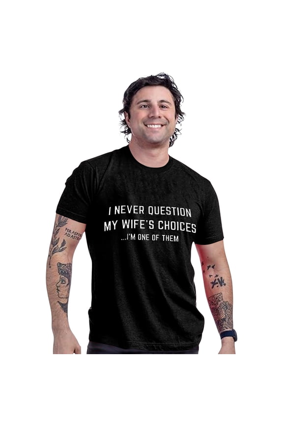 Funny Husband Boyfriend Tee Shirt Sarcastic Saying Humor Joke T Shirt For Men, XL, Black