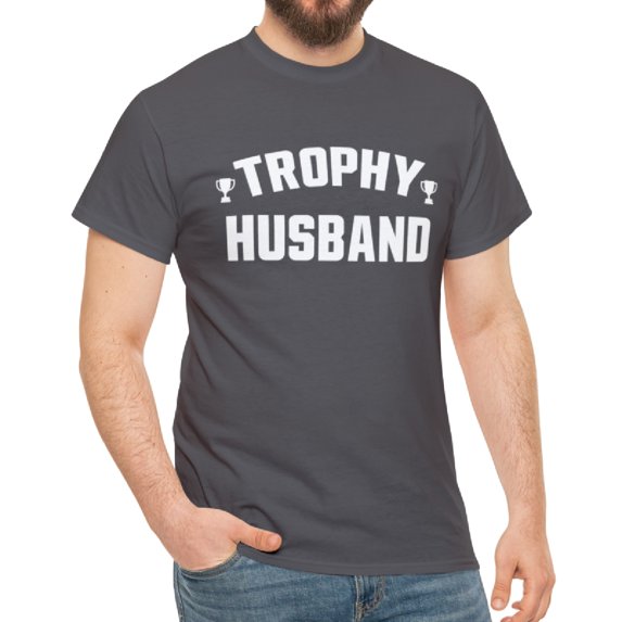 Funny Husband GIft Trophy Husband Hubby Men's Unisex T-Shirt Tee