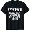 thumbnail image 1 of Funny Husband Gifts Men, Crazy Wife Sarcastic Husband T-Shirt, 1 of 4