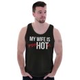 thumbnail image 1 of Funny Husband Humor My Wife is Hot Men Big & Tall Tank Top Brisco Brands 2X, 1 of 6